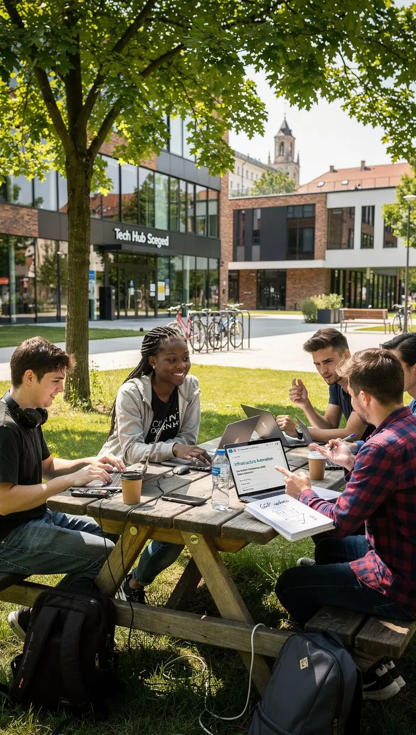 Szoftverfejlesztők, akik felhőalapú alkalmazásokon dolgoznak.